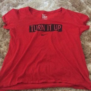 Red Nike tee